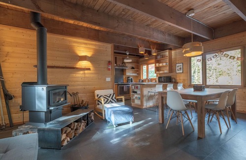 Government Camp Cabin | Great location, walk to Government Camp, wood stove, game room !