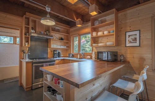 Government Camp Cabin | Great location, walk to Government Camp, wood stove, game room !