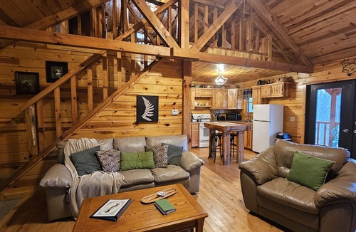 Logan Cabin | Green Heron in Hocking Hills