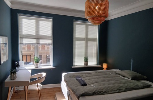 Aalborg Midtby Apartment | Greenbrook Blue Lounge