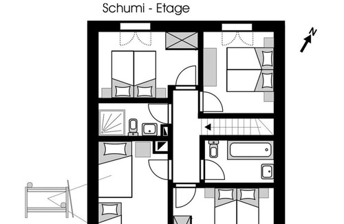 Anzere Ski Chalet | Ground floor: Terrace with table and chairs, hall with a big closet, bathroom with shower and WC, fu