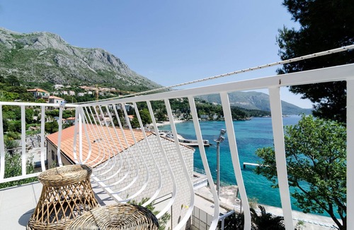 Mlini Apartment | Guest House Daniela - Standard Double Room with Sea View - SOBA 1