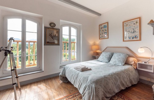 Lagarde Bed & Breakfast | Guest Room 'Chambre Mathilde and Suite' with Mountain View