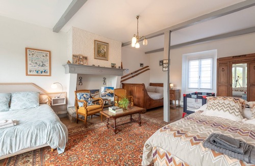 Lagarde Bed & Breakfast | Guest Room 'Chambre Mathilde and Suite' with Mountain View