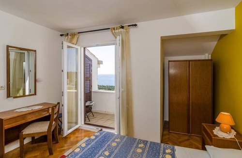 Orasac House | Guesthouse Moretic - Double Room with Balcony and Sea View 2