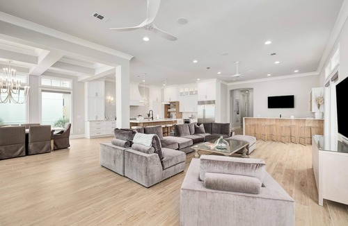 Miramar Beach House | Gulf-Front Home with Rooftop Deck, Theater, Pool and Private Beach Access
