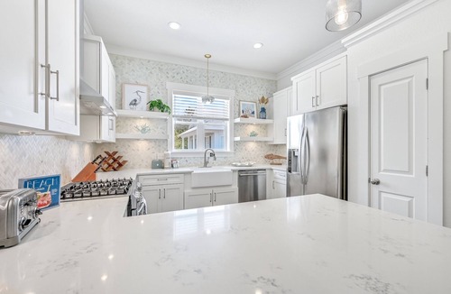 San Juan House | Gulf Views! Private Heated Pool! LSV! Steps from Beach!