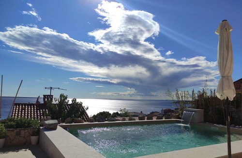 Miholascica Villa | Hacienda Babina, Island Cres, Lounge, Whirpool, Pool.Seaview
