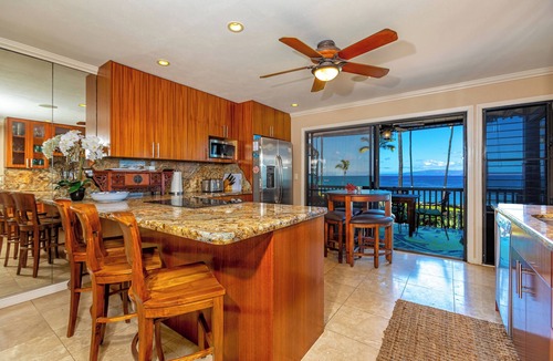 Kihei Condo | Hale Ili Ili #A, Panoramic Oceanfront Unit, Steps from Charley Young, A/C