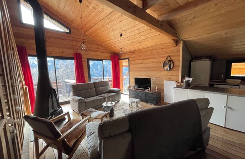 Pra Loup Apartment | Half of chalet 300 meters from the gondola, breathtaking view