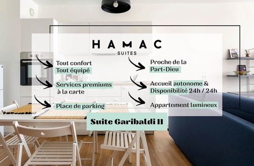 La Guillotiere Apartment | Hamac Suites - Suite Garibaldi 2 - 4 people