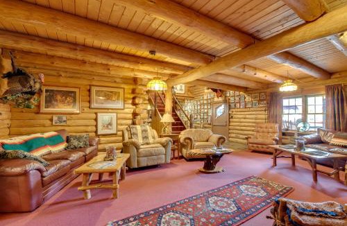 Candor House | Handcrafted Log Cabin in Candor: Group Getaway!