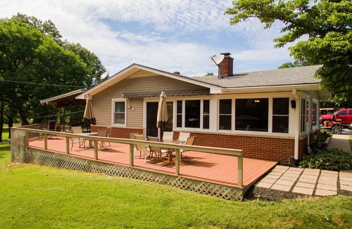 Gilbertsville House | Harbor House! Steps away from Moors Marina, private dock, pet friendly