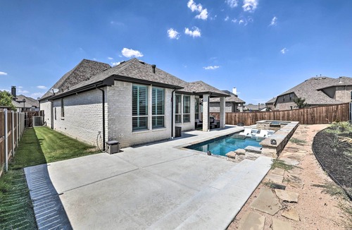 Haslet House | Haslet Family Home w/Fire Pit, Hot Tub & BBQ