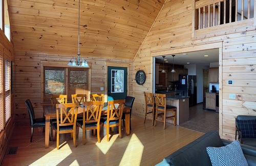 Wolf Laurel House | Hatley Hideaway - Sunset Views + Hot Tub & Fire Pit