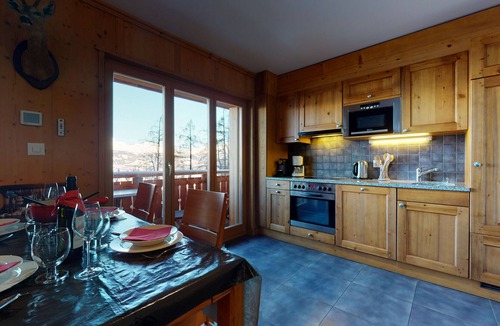 Veysonnaz Apartment | Hauts de Veysonnaz HV1 011 - SAUNA apartment 4 per