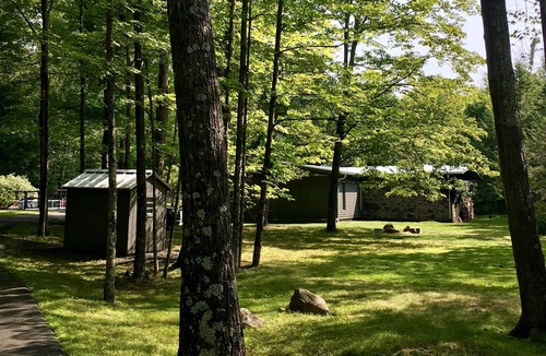 Woodstock House | Heart of Woodstock — Unique Arts-and-Crafts Home: Outdoor Room and Heated Pool!