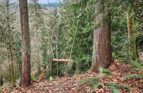 Buckley RV Rental | Heart Yurt - artisan made with cedar hot tub