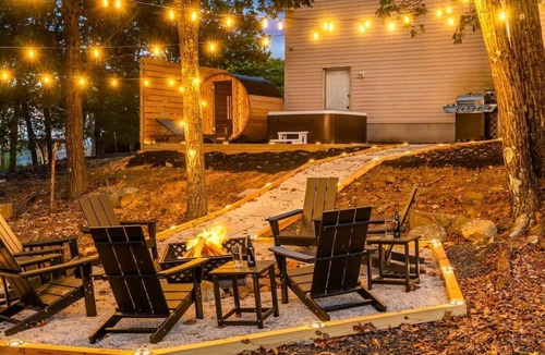 East Stroudsburg House | Heated Pool, Hot Tub, Sauna, Fire Pit, Game Room