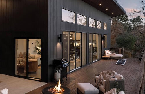 Weaverville House | Heated Pool + Hot Tubs Luxe Asheville Dual Retreats Mountain Views