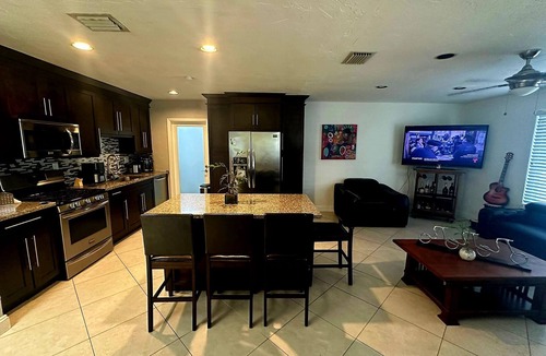 Cutler Bay House | Heated Pool House with Wi-Fi parking available BBQ GRILL(private duplex house)