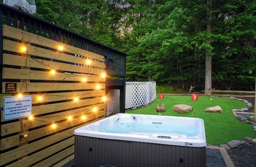 East Stroudsburg House | Heated Pool, Mini Golf, Bowling, Hot Tub, GameRoom