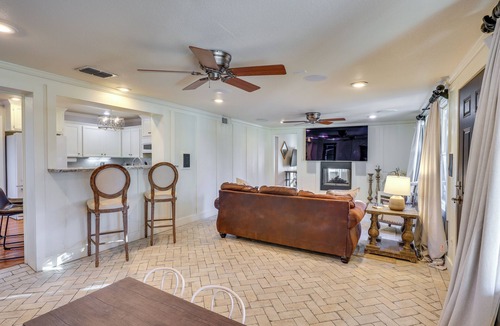 Tech Terrace House | Heated Pool + Sauna: Retreat 1 Mi to Texas Tech!
