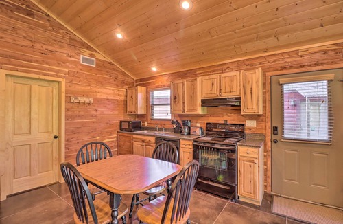 Swinging Bridge Village Cabin | Heber Springs Cabin w/Deck + River Views!