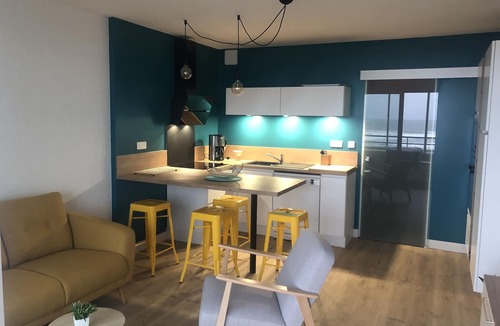 Saint-Jean-de-Monts Apartment | HEOL - Superb T2 facing the Ocean - Esplanade de la Mer (loggia, parking, bed 160.)