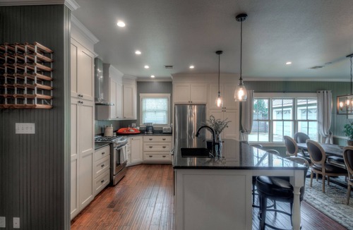 Fredericksburg House | Herber Haus, 6-7 blocks from Main St, Outdoor firepit, Game Room with Pool Table