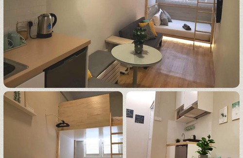 Historic George Town Apartment | HERITAGE Loft Studio @ Town (washer & kitchen)