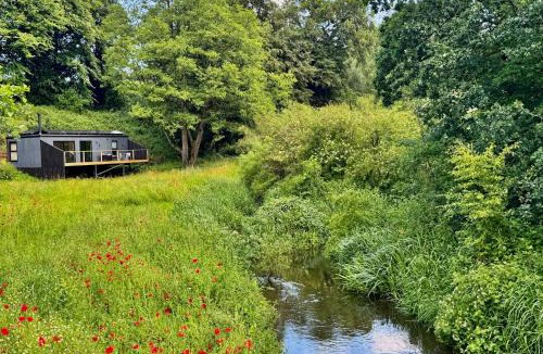 Market Drayton House | Heron - Luxurious Off-Grid Eco Cabin with River views