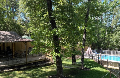 Montgomery House | Hideaway 3 BR w/Private Pool on wooded lot