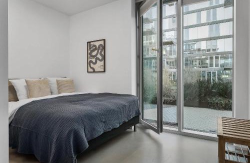 Aarhus C Apartment | High-End Marina Apt w Outdoor Areas & Free Parking