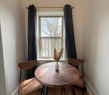 East Avenue Apartment | High Falls Studio Kitchen TV Downtown Rochester