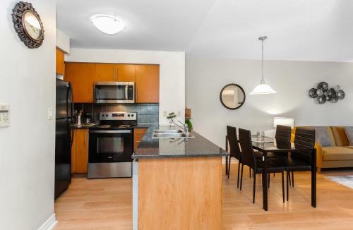 Downtown Mississauga Apartment | High-Rise Skyline Suite Sleeps 5 Steps to SQ1