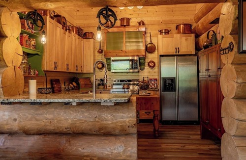 Wapiti House | Highland River Cabin-Custom Built New Log Cabin with Direct River Access