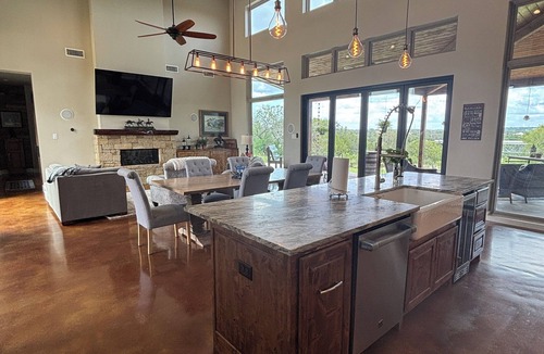 Lick Creek Ranch House | Hill Country modern farmhouse with beautiful views