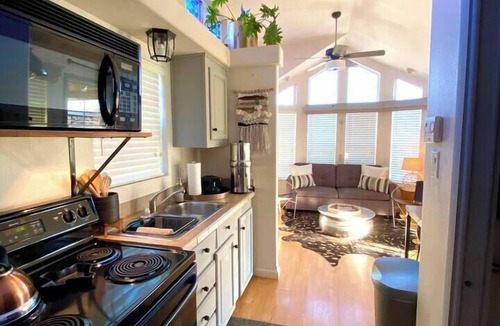 Llano House | Hill Country Tiny House + Pool Getaway on 10acr