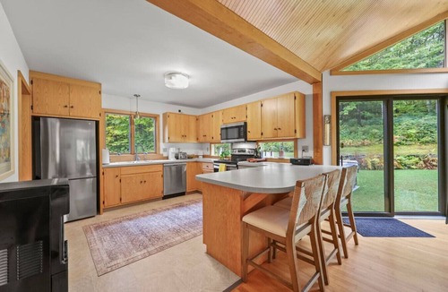 Tyringham House | Hillside Haven with Hot Tub & Fire Pit