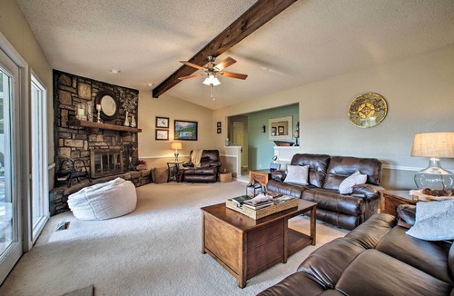 Rogers Cottage | Hillside Rogers Cottage w/ Beaver Lake Views!