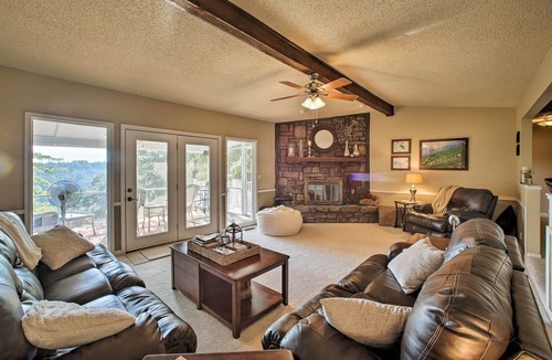 Rogers Cottage | Hillside Rogers Cottage w/ Beaver Lake Views!