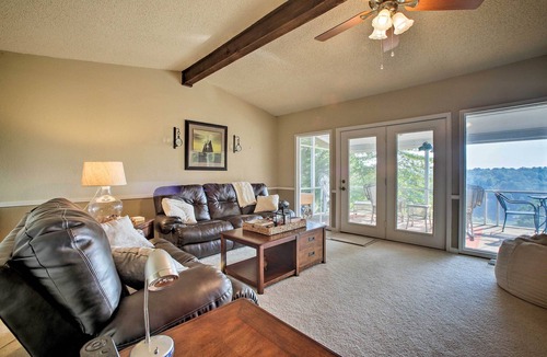 Rogers Cottage | Hillside Rogers Cottage w/ Beaver Lake Views!
