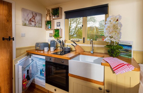 Wichenford Cabin | Hillside View Shepherds Hut - Ockeridge Rural Retreats