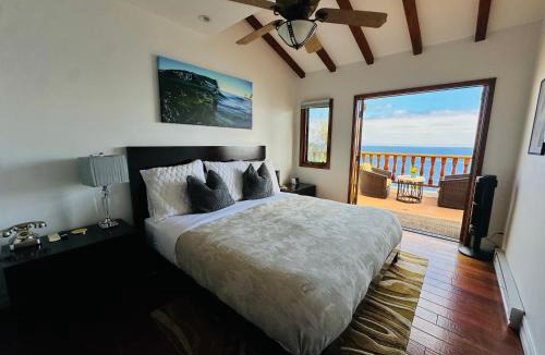 Avalon Villa | Hillside villa w ocean views, pool & balcony