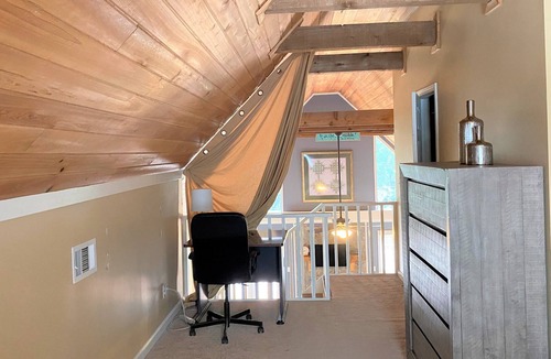 Macon House | Hilltop A-frame with firepit