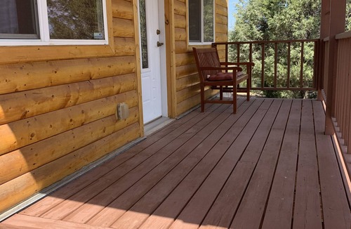 Rutheron Cabin | Hilltop Cabin with Sunning Views on 11 Acres