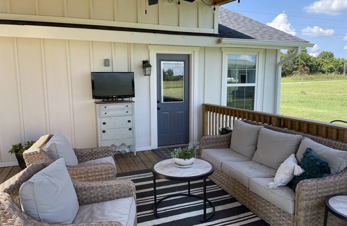 Farmington House | Hilltop Home with views and covered deck - 6 miles to U of A