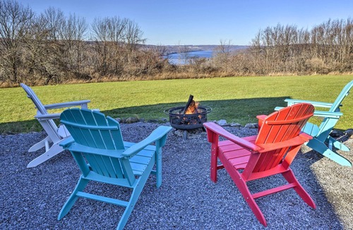 Tully Villa | Hilltop Retreat & Spa with Lake Otisco Views!