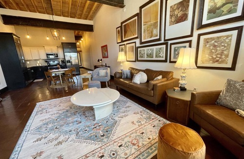 Mountain Home Apartment | Historic 1 bd/br in 1920's Chevy Dealership apt. 4
